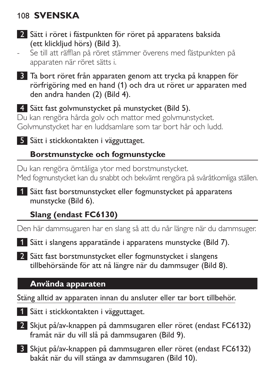 Philips MiniVac Aspirador de escoba User Manual | Page 108 / 124