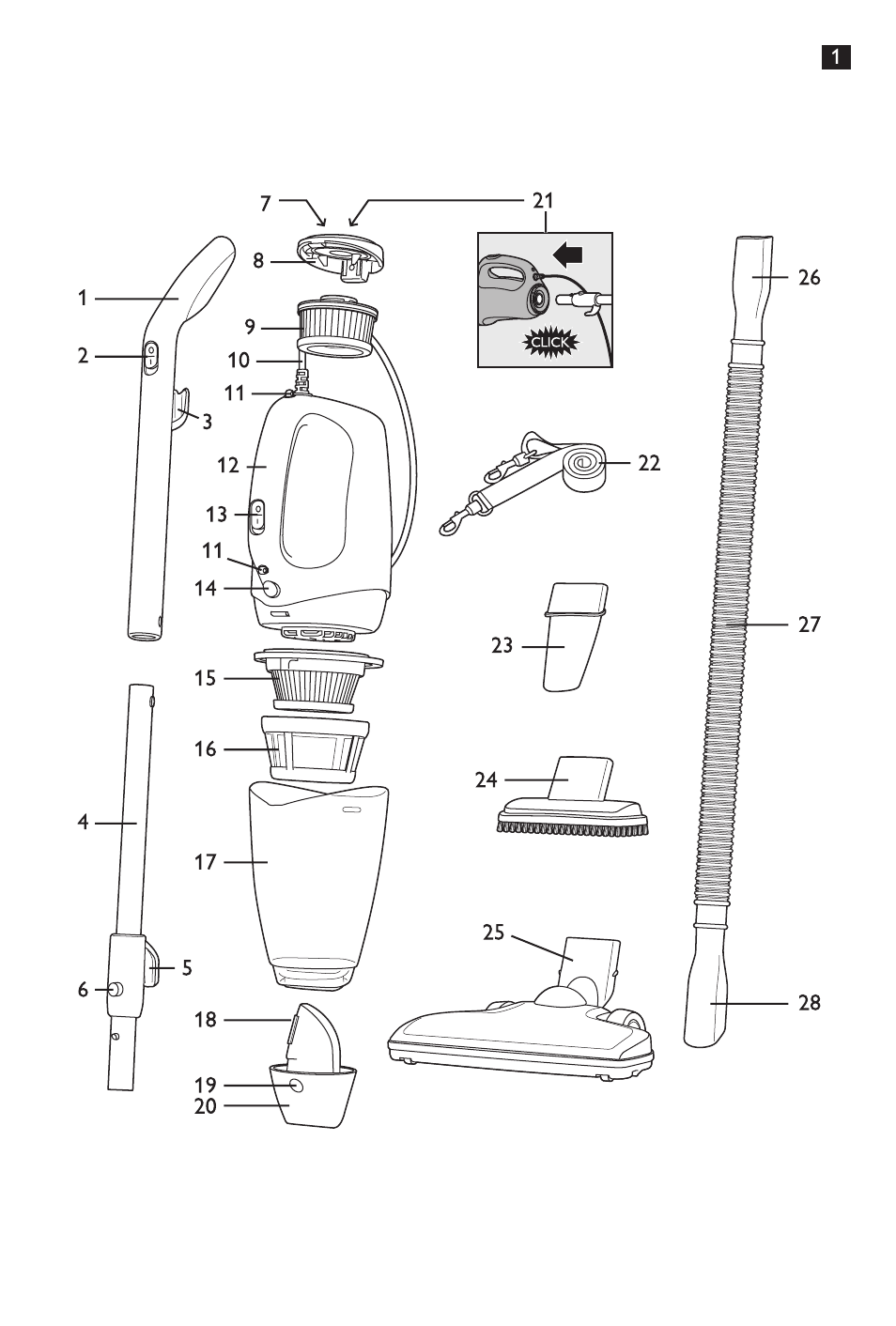 Philips MiniVac Aspirador de escoba User Manual | Page 3 / 124