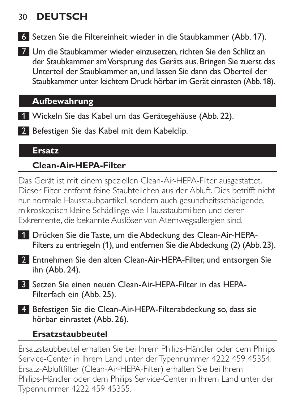 Philips MiniVac Aspirador de escoba User Manual | Page 30 / 124