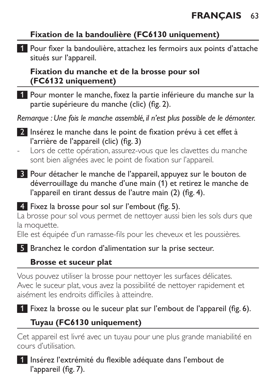 Philips MiniVac Aspirador de escoba User Manual | Page 63 / 124