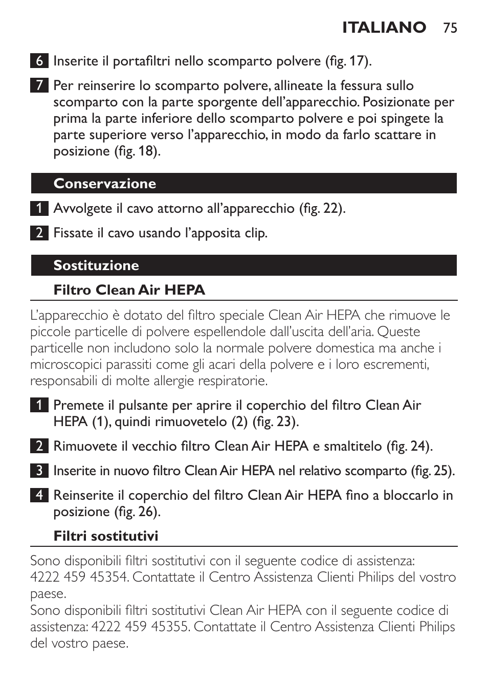 Philips MiniVac Aspirador de escoba User Manual | Page 75 / 124