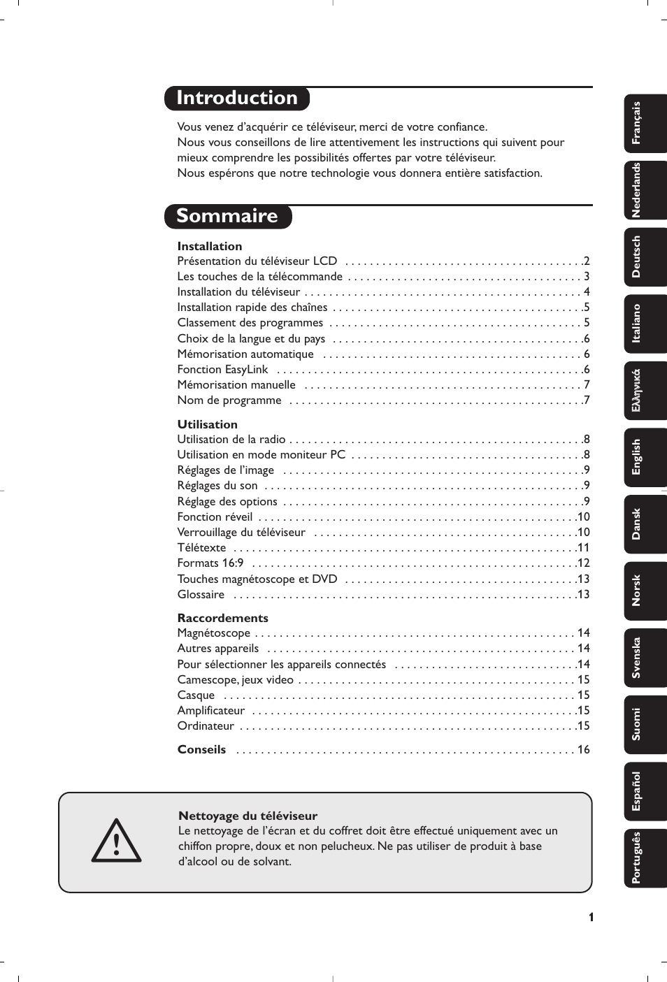 Philips Matchline Flat TV User Manual | 192 pages