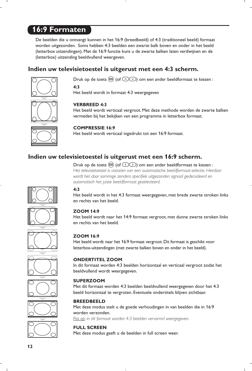 9 formaten | Philips Matchline Flat TV User Manual | Page 28 / 192