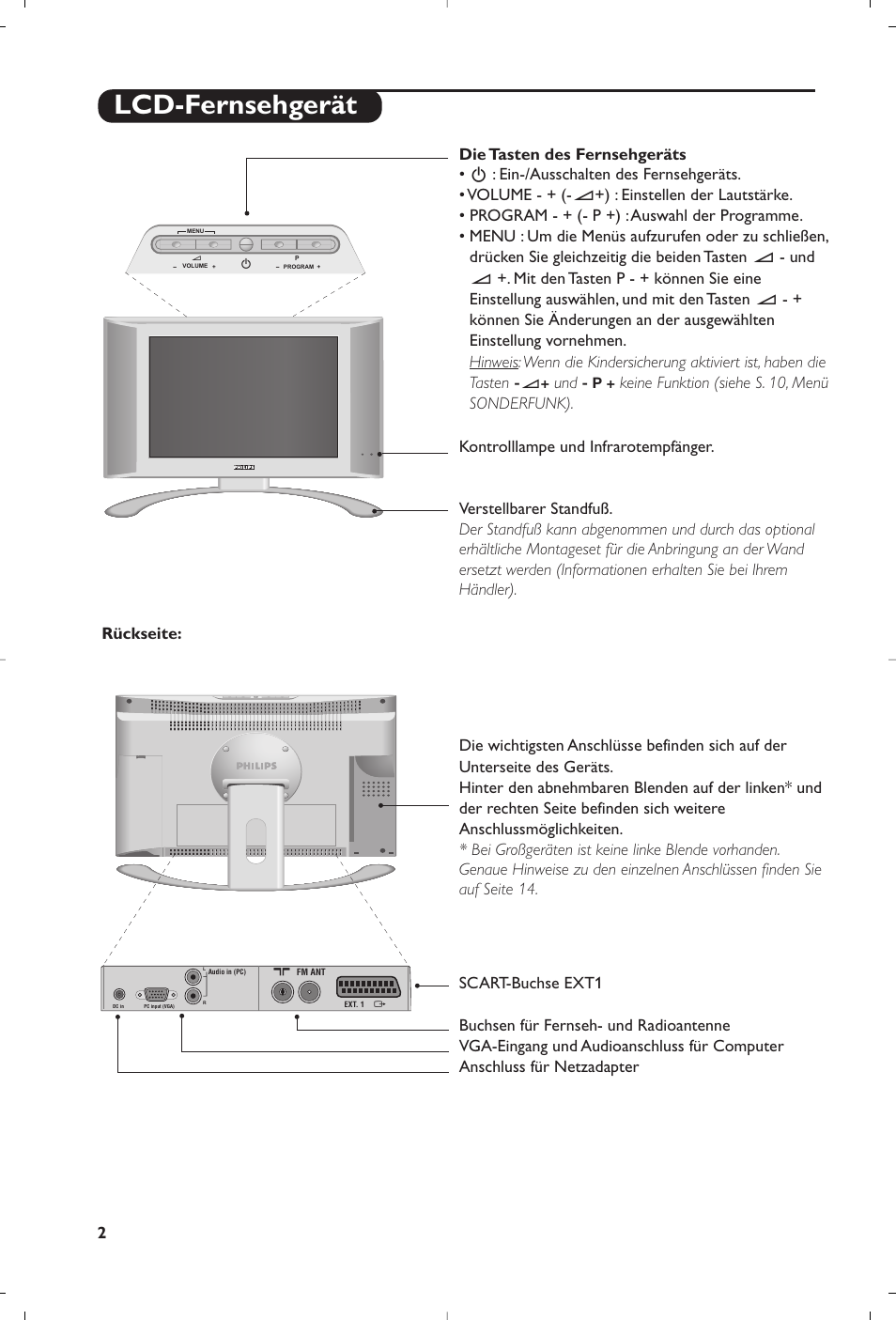 Lcd-fernsehgerät | Philips Matchline Flat TV User Manual | Page 34 / 192