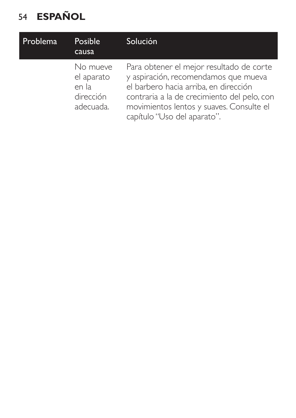 Philips BEARDTRIMMER Series 7000 barbero con sistema de aspiración turbo User Manual | Page 54 / 136