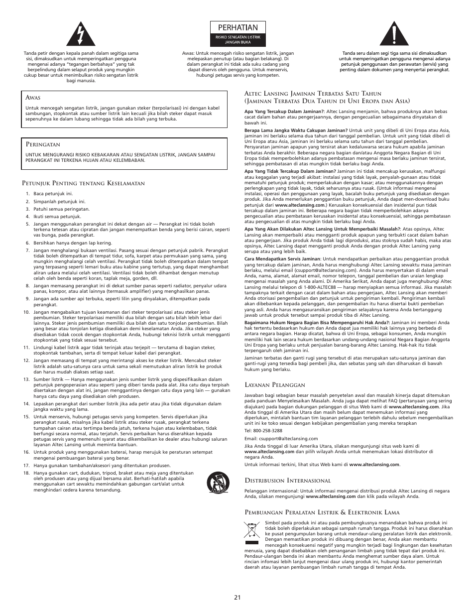 Altec Lansing iM7 BLK User Manual | Page 21 / 36