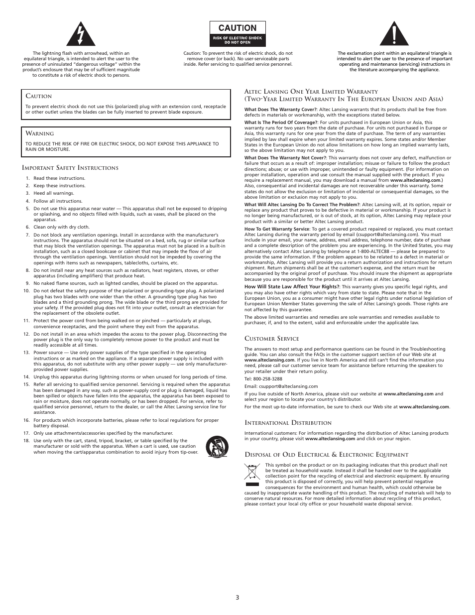 Altec Lansing iM7 BLK User Manual | Page 3 / 36