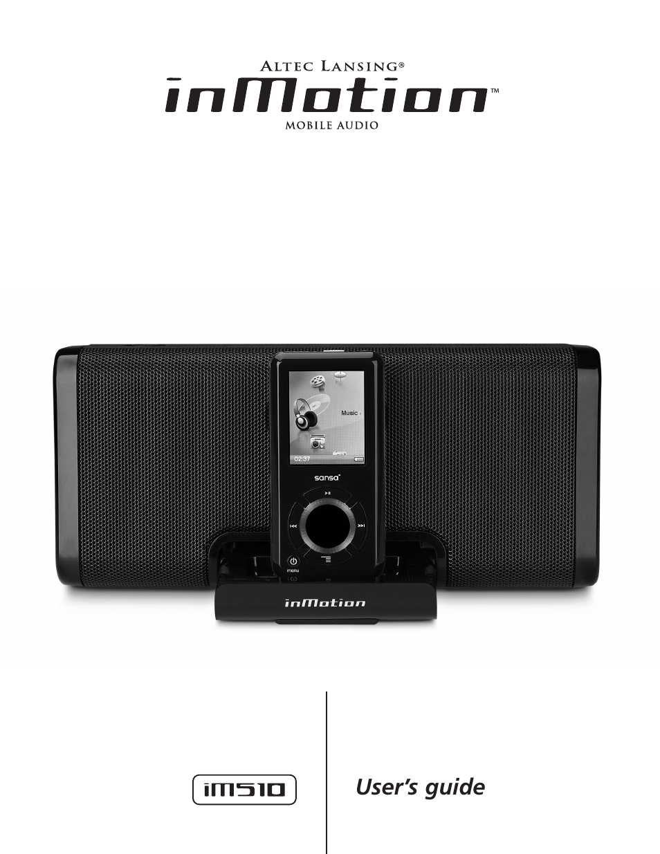 Altec Lansing inMotion iM510 User Manual | 8 pages