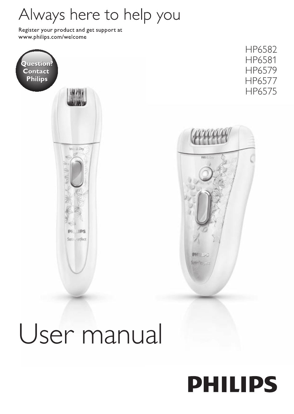 Philips SatinPerfect Depiladora User Manual | 124 pages