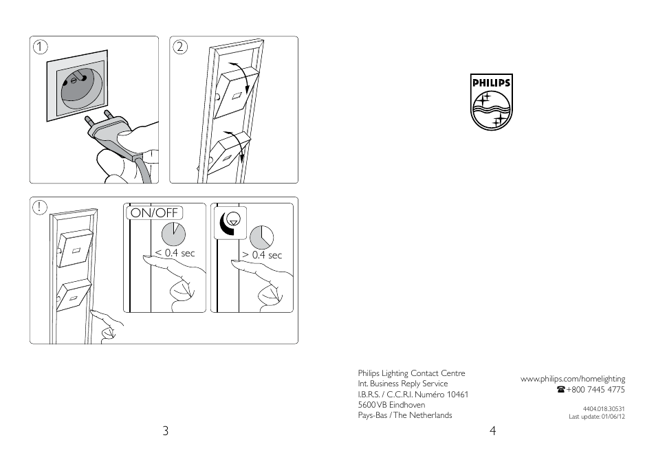 Philips InStyle Lámpara de pie User Manual | Page 2 / 2