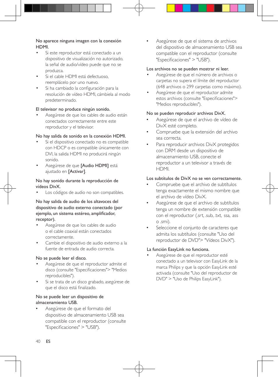 Philips Reproductor de DVD User Manual | Page 15 / 17