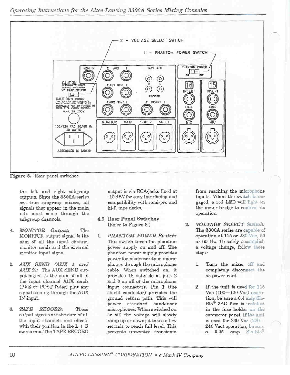 Altec Lansing 3300A User Manual | Page 10 / 14