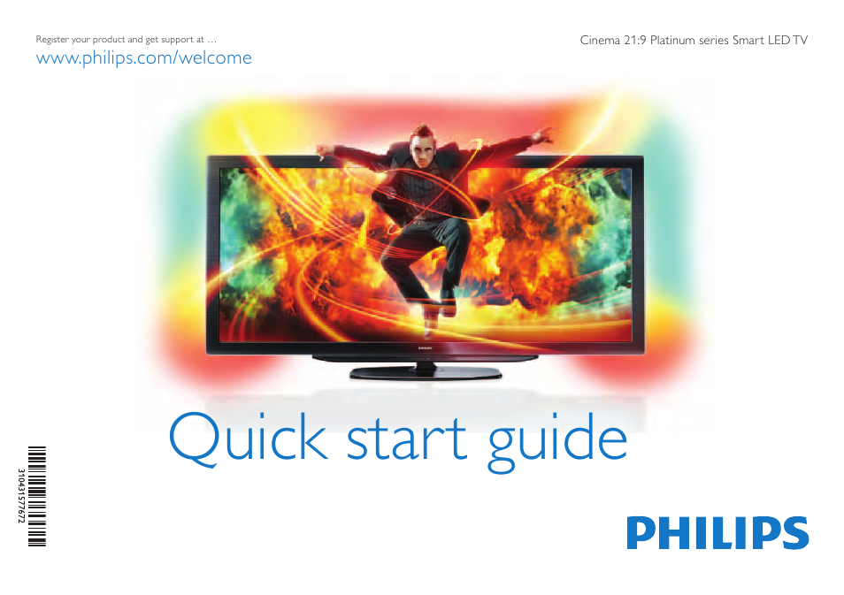 Philips Cinema 21:9 Platinum Series Televisor Smart LED User Manual | 24 pages