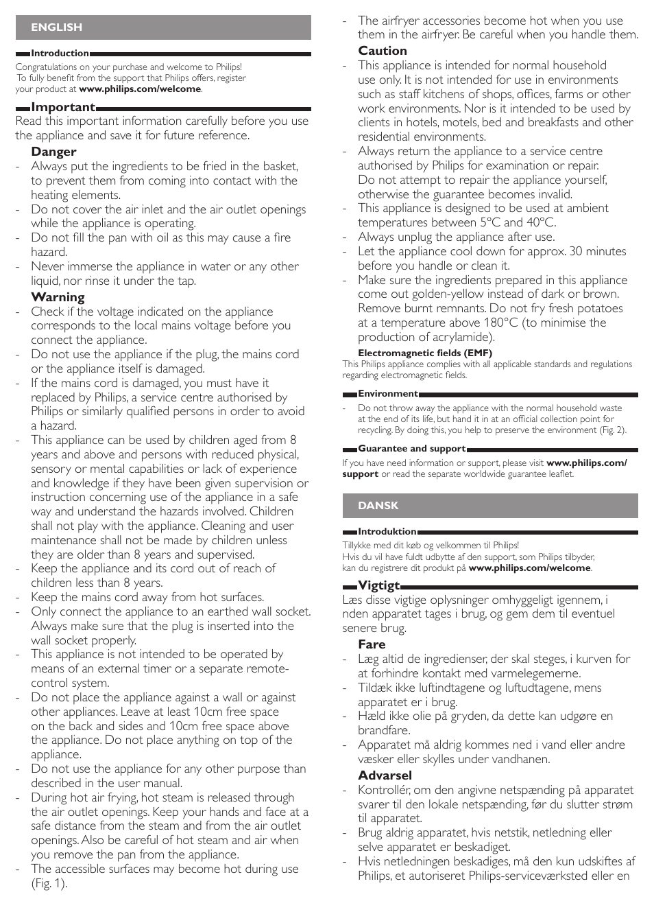 Philips Viva Collection Airfryer User Manual | Page 2 / 12