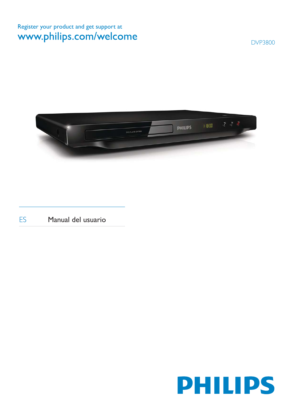 Philips 3000 series Reproductor de DVD User Manual | 22 pages