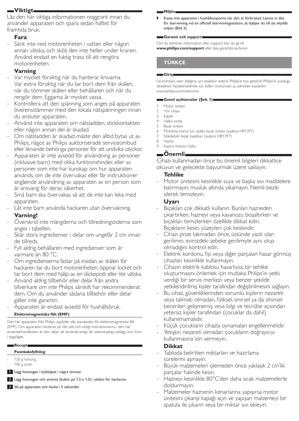 Philips Picadora User Manual | Page 9 / 14