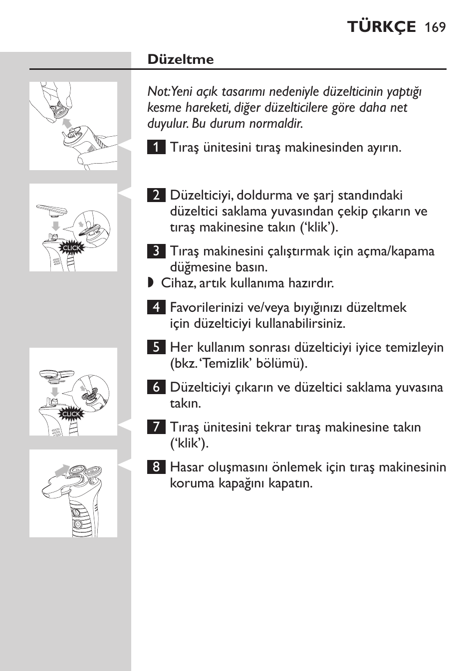 Düzeltme | Philips Afeitadora NIVEA FOR MEN User Manual | Page 167 / 180