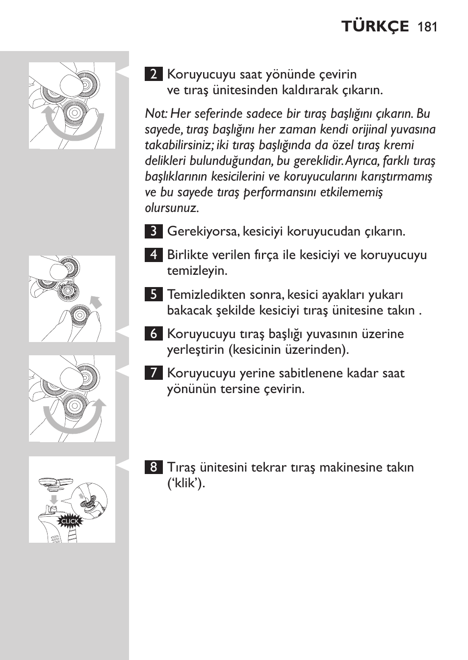 Philips Afeitadora NIVEA FOR MEN User Manual | Page 179 / 180