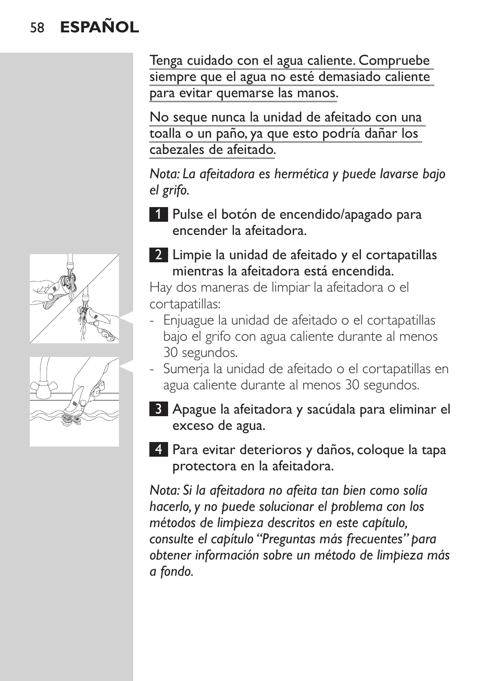 Centro de carga y rellenado | Philips Afeitadora NIVEA FOR MEN User Manual | Page 56 / 180