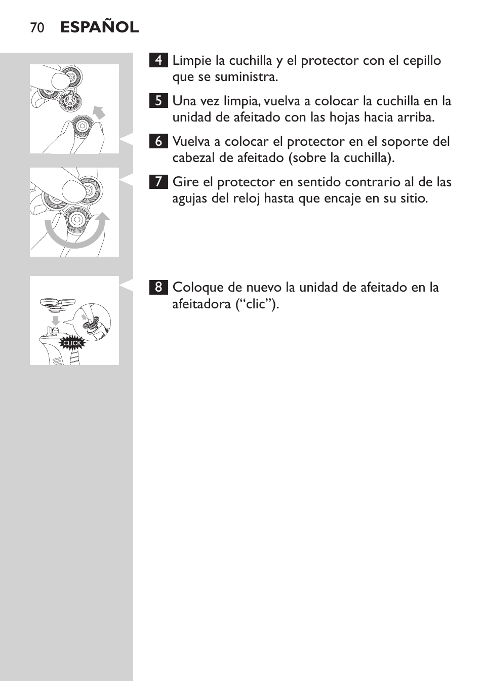 Philips Afeitadora NIVEA FOR MEN User Manual | Page 68 / 180