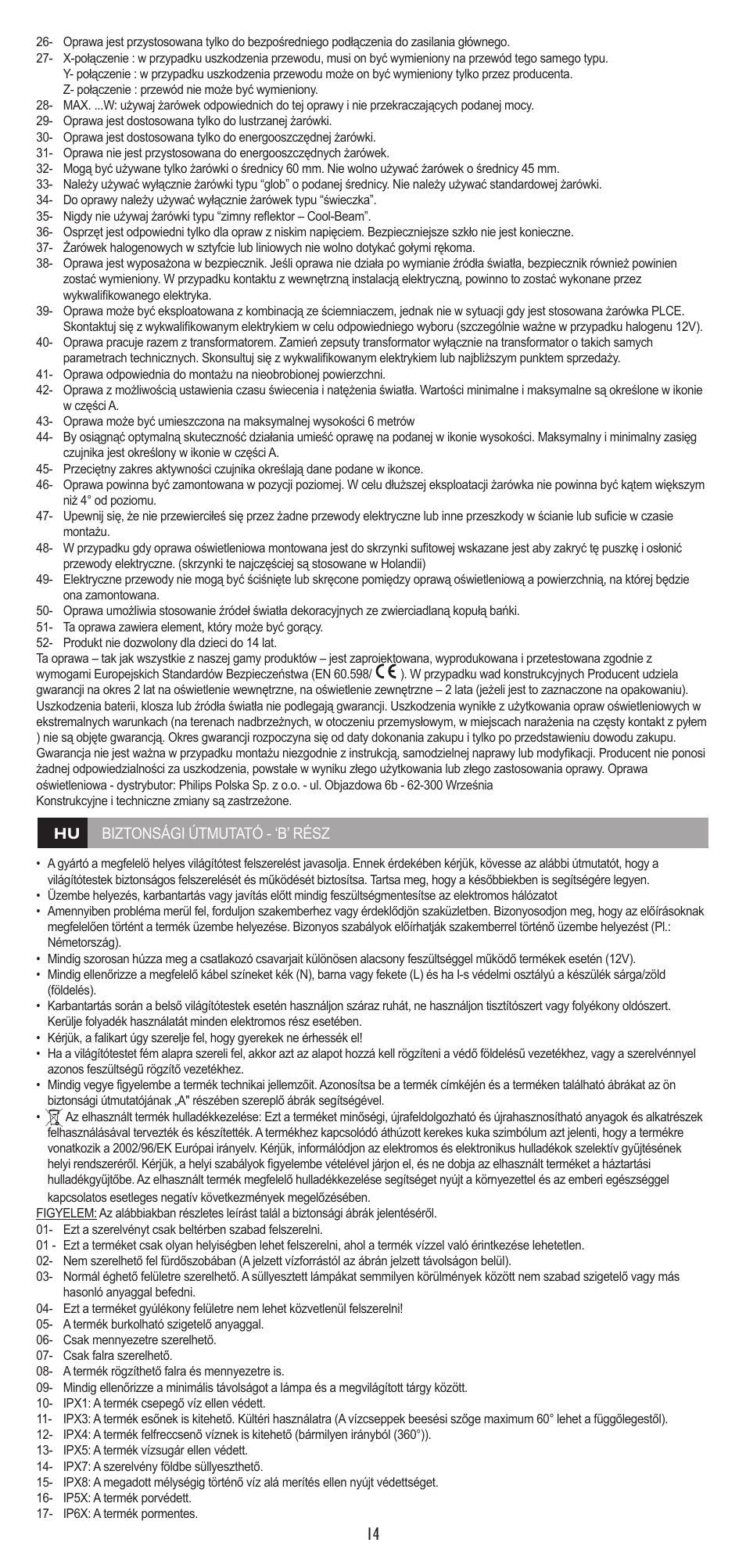 Philips Eyecare Lámpara de mesa User Manual | Page 14 / 30