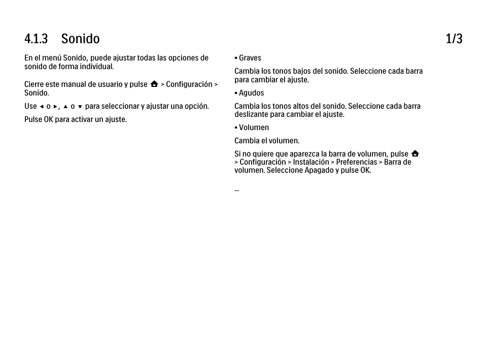 3 sonido, 3 sonido 1/3 | Philips Cinema 21:9 TV LCD User Manual | Page 164 / 280