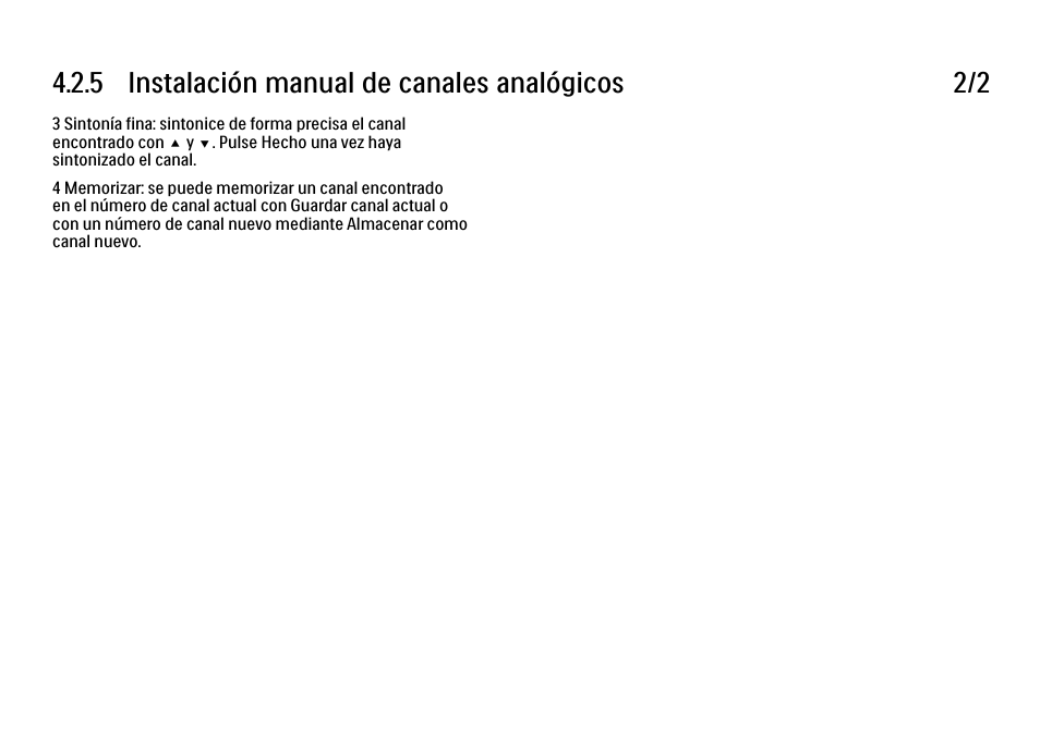 5 instalación manual de canales analógicos 2/2 | Philips Cinema 21:9 TV LCD User Manual | Page 177 / 280