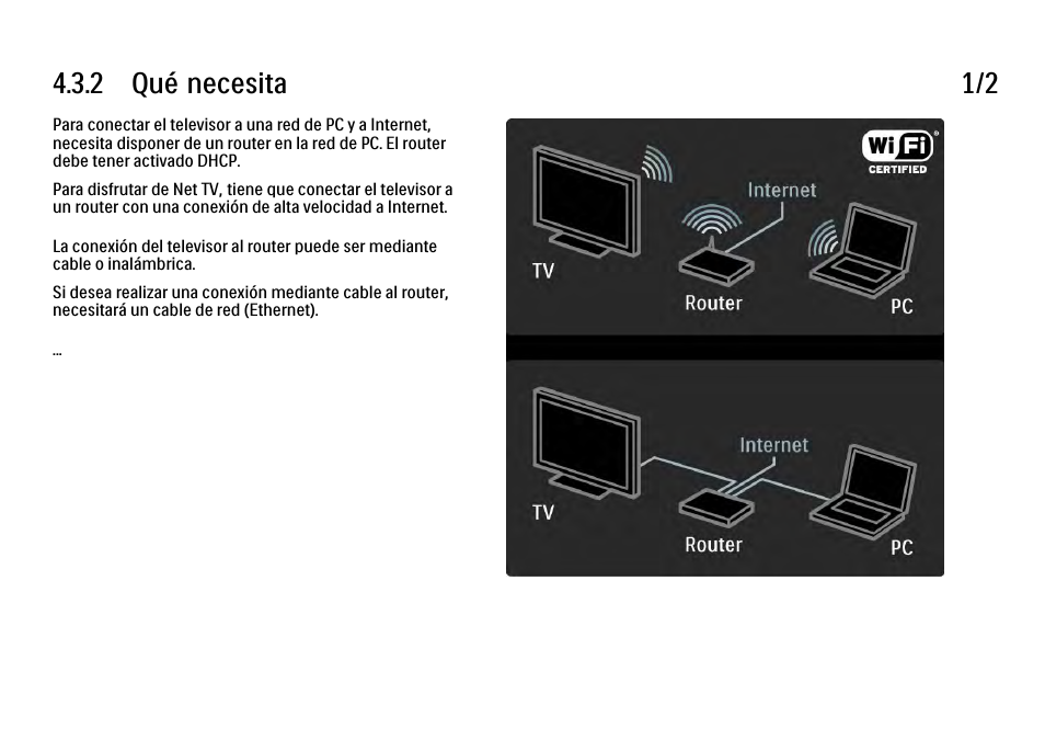 2 qué necesita, 2 qué necesita 1/2 | Philips Cinema 21:9 TV LCD User Manual | Page 182 / 280