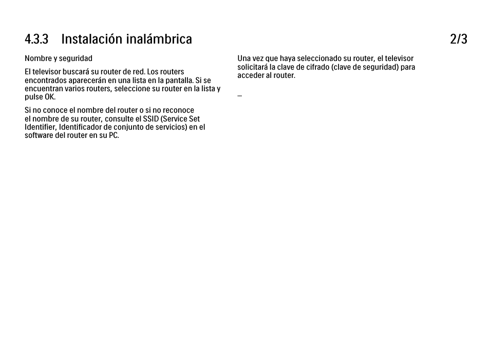 3 instalación inalámbrica 2/3 | Philips Cinema 21:9 TV LCD User Manual | Page 185 / 280