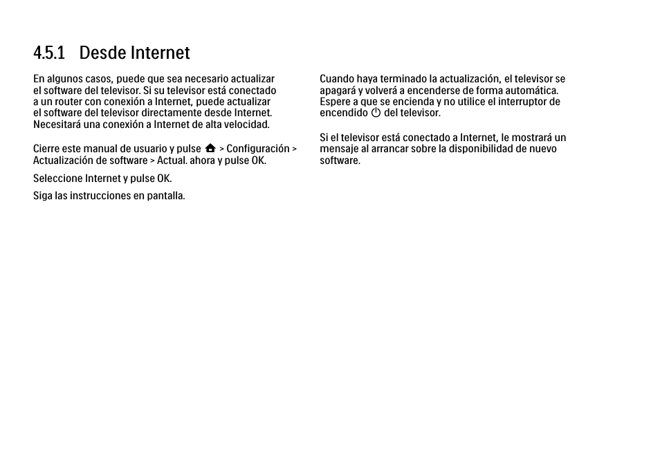 5 actualización de software, 1 desde internet | Philips Cinema 21:9 TV LCD User Manual | Page 199 / 280