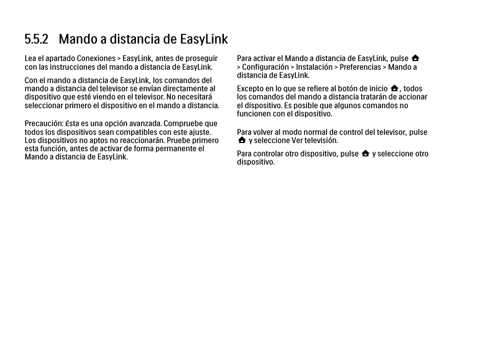 2 mando a distancia de easylink | Philips Cinema 21:9 TV LCD User Manual | Page 250 / 280