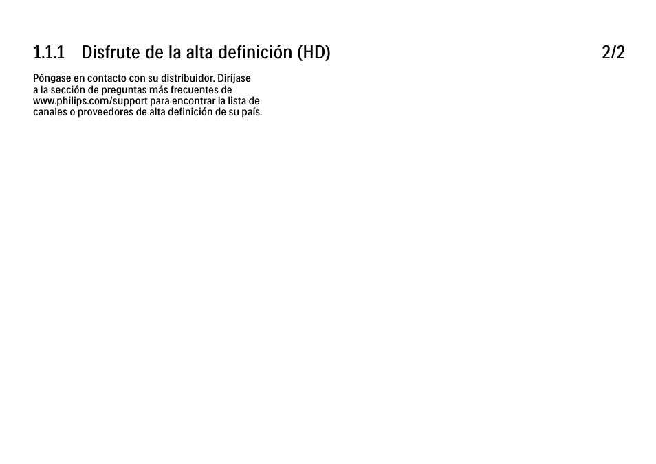 1 disfrute de la alta definición (hd) 2/2 | Philips Cinema 21:9 TV LCD User Manual | Page 4 / 280