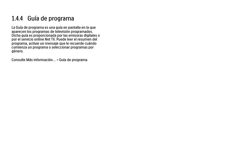 4 guía de programa | Philips Cinema 21:9 TV LCD User Manual | Page 41 / 280