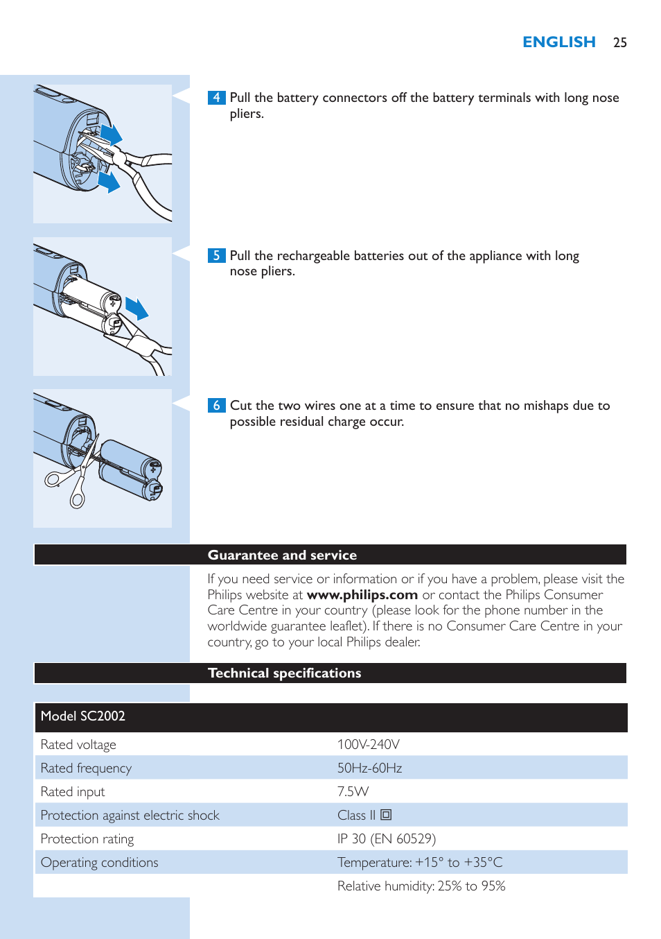 Philips Lumea Precision Sistema de eliminación de vello IPL User Manual | Page 25 / 110