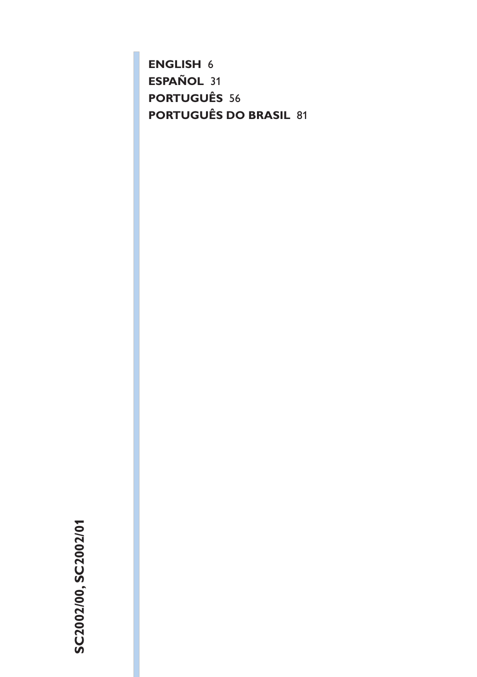 Table of content | Philips Lumea Precision Sistema de eliminación de vello IPL User Manual | Page 5 / 110