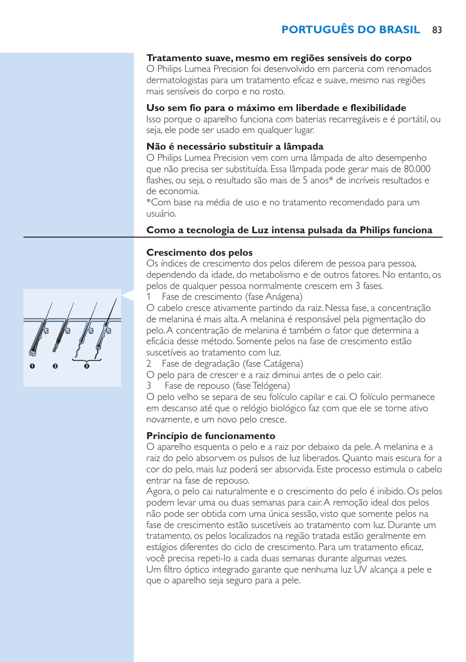 Philips Lumea Precision Sistema de eliminación de vello IPL User Manual | Page 83 / 110