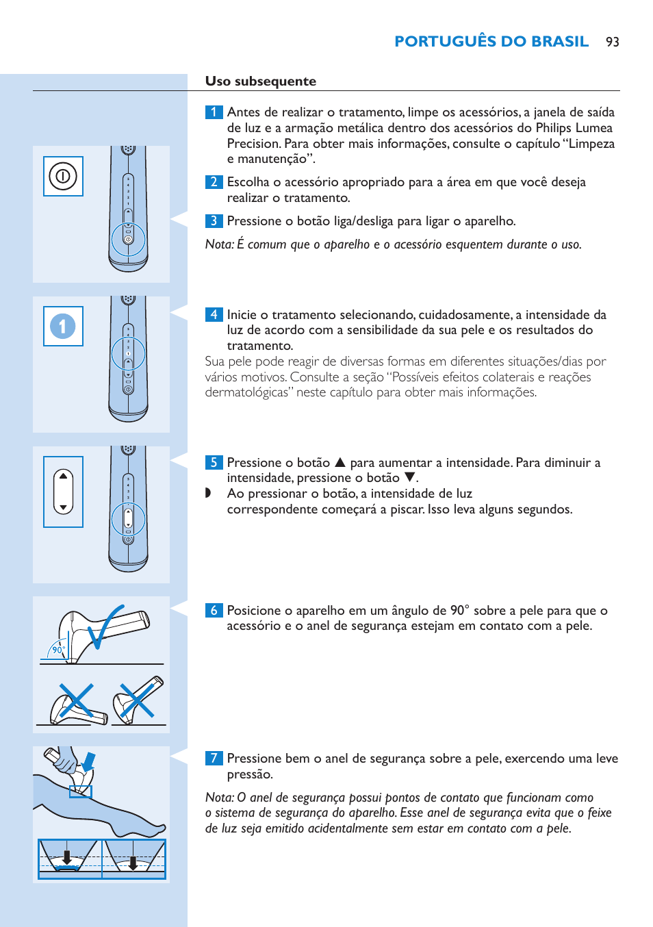 Philips Lumea Precision Sistema de eliminación de vello IPL User Manual | Page 93 / 110