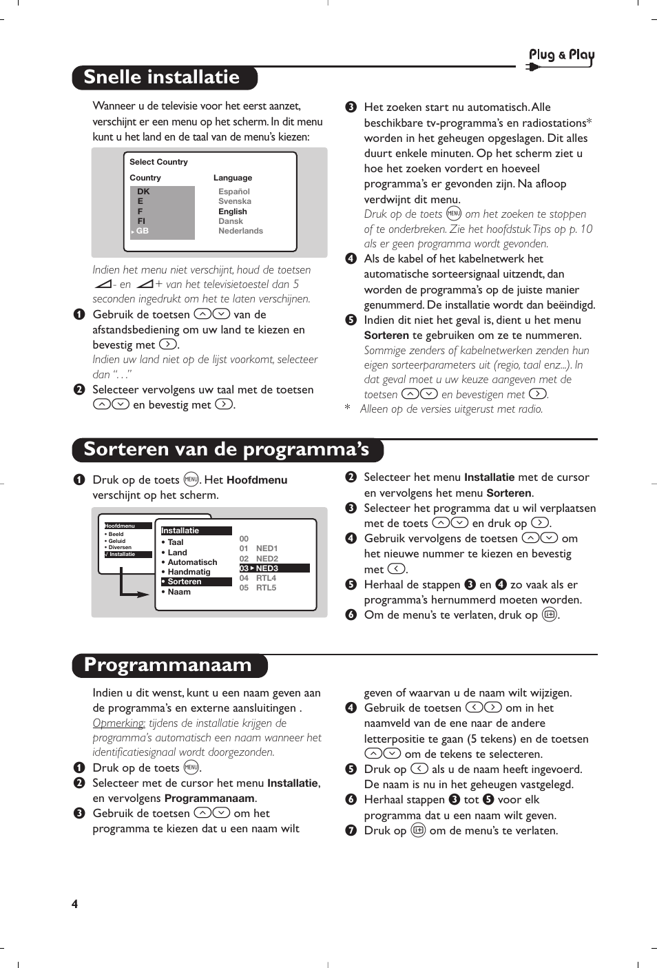 Philips televisor panorámico User Manual | Page 16 / 116