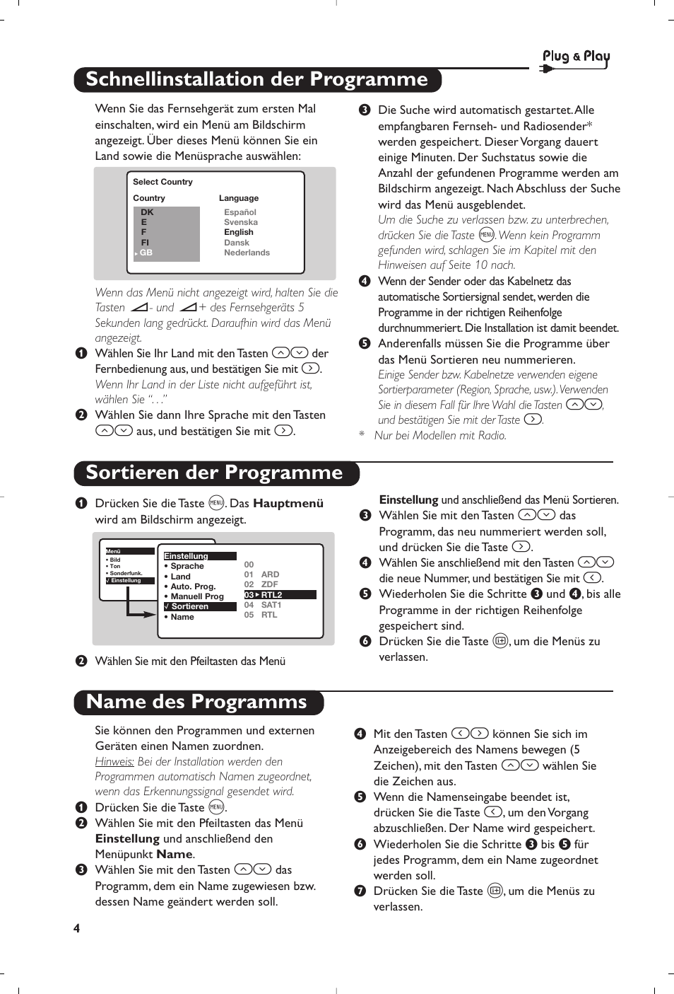 Philips televisor panorámico User Manual | Page 26 / 116