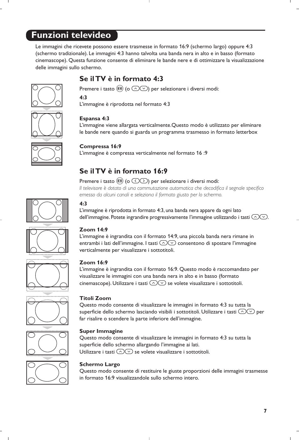 Funzioni televideo | Philips televisor panorámico User Manual | Page 39 / 116
