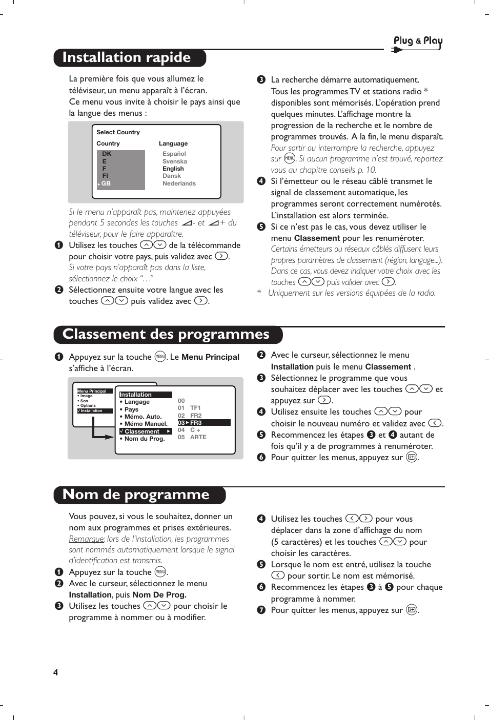 Philips televisor panorámico User Manual | Page 6 / 116