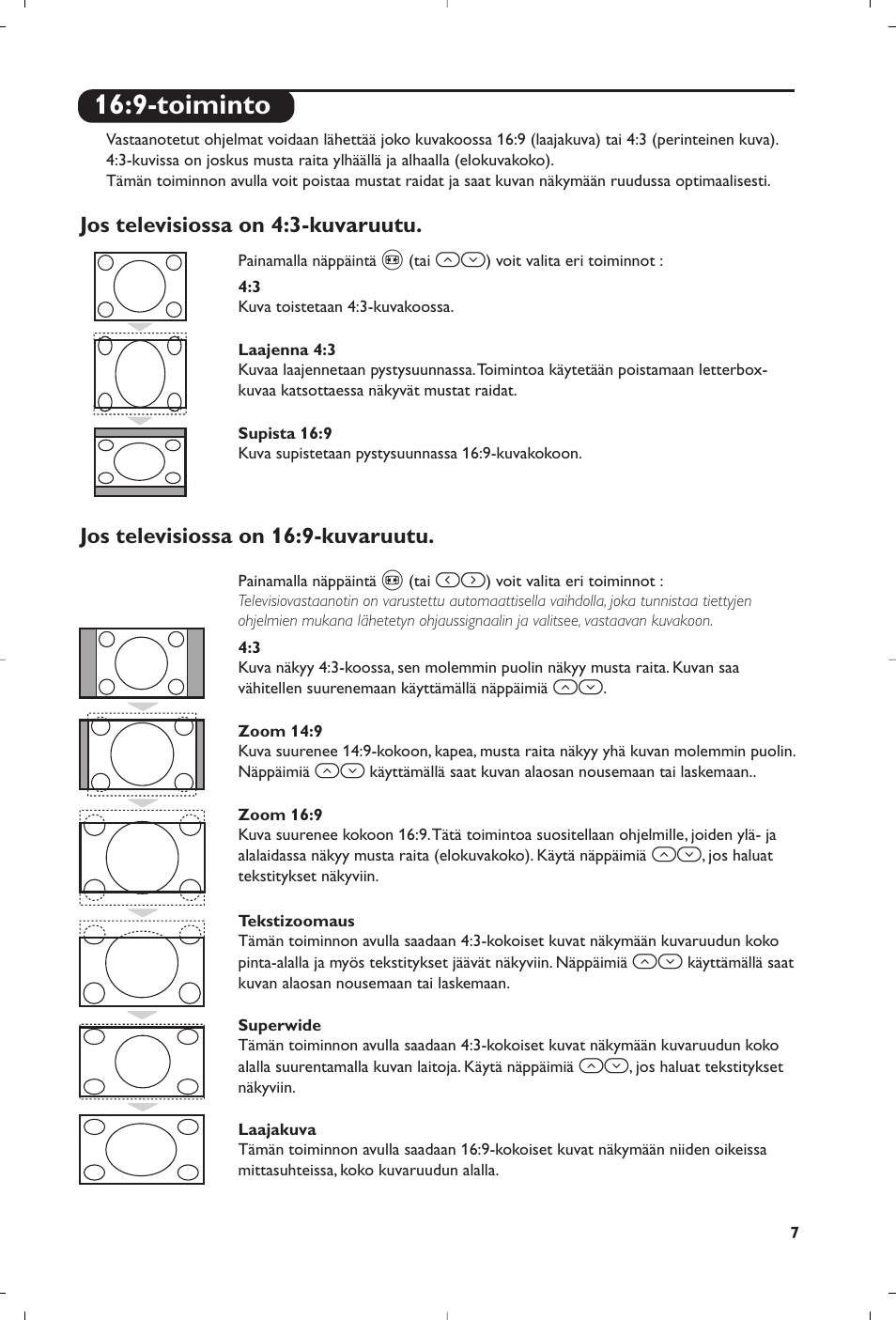 9-toiminto | Philips televisor panorámico User Manual | Page 89 / 116