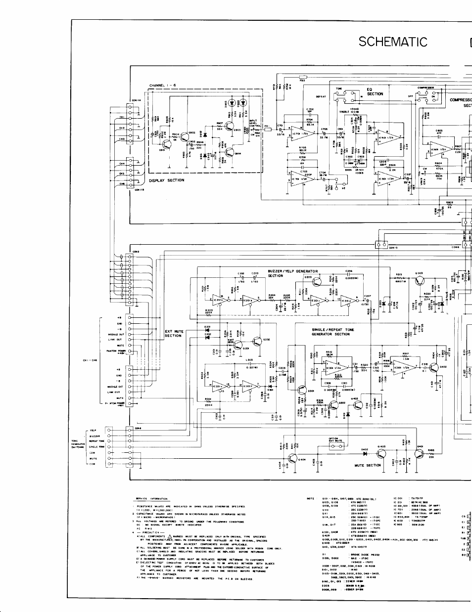Schematic | Altec Lansing 1715C User Manual | Page 26 / 27