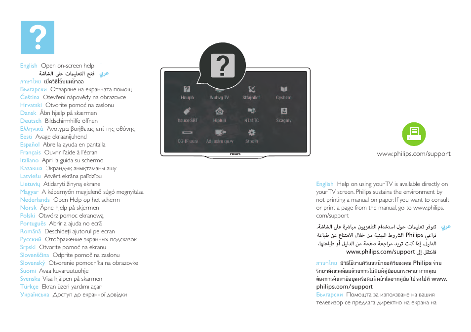 Philips 8000 series Televisor Smart LED User Manual | Page 21 / 24