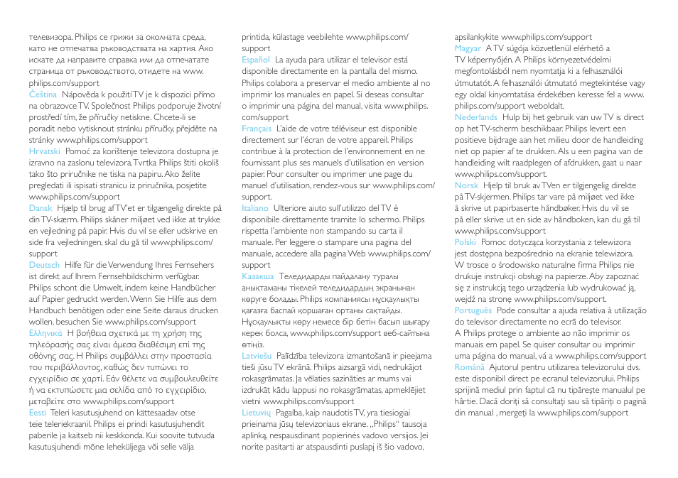 Philips 8000 series Televisor Smart LED User Manual | Page 22 / 24