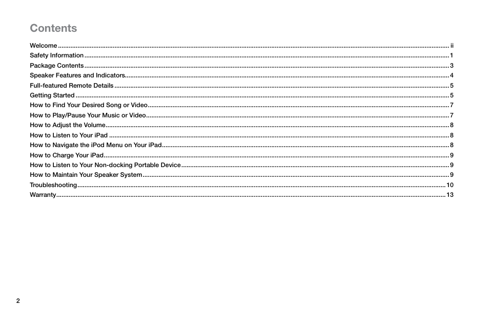 Altec Lansing Octiv Theater MP450 User Manual | Page 4 / 60