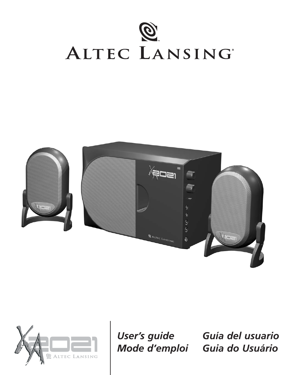 Altec Lansing XA2021 User Manual | 20 pages