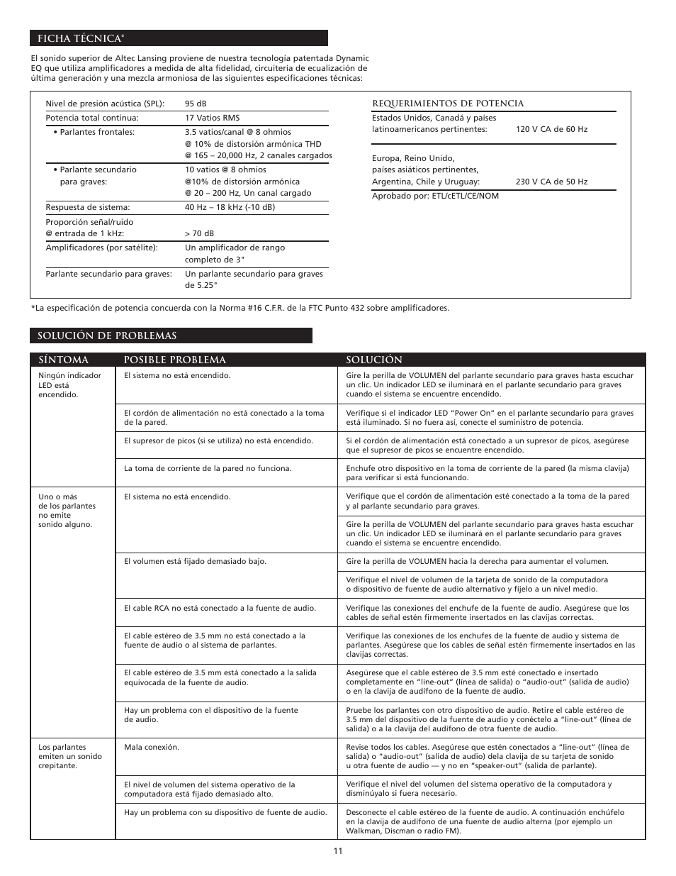 Altec Lansing XA2021 User Manual | Page 13 / 20