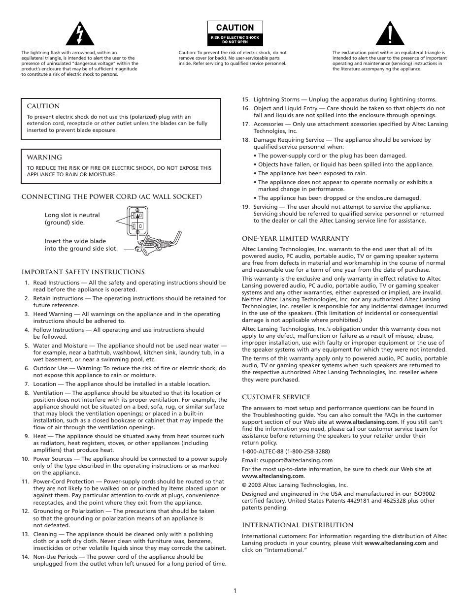 Altec Lansing XA2021 User Manual | Page 3 / 20