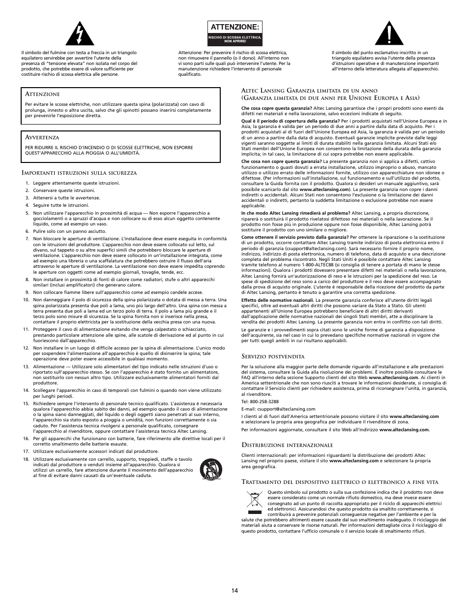 Altec Lansing M602 User Manual | Page 14 / 32